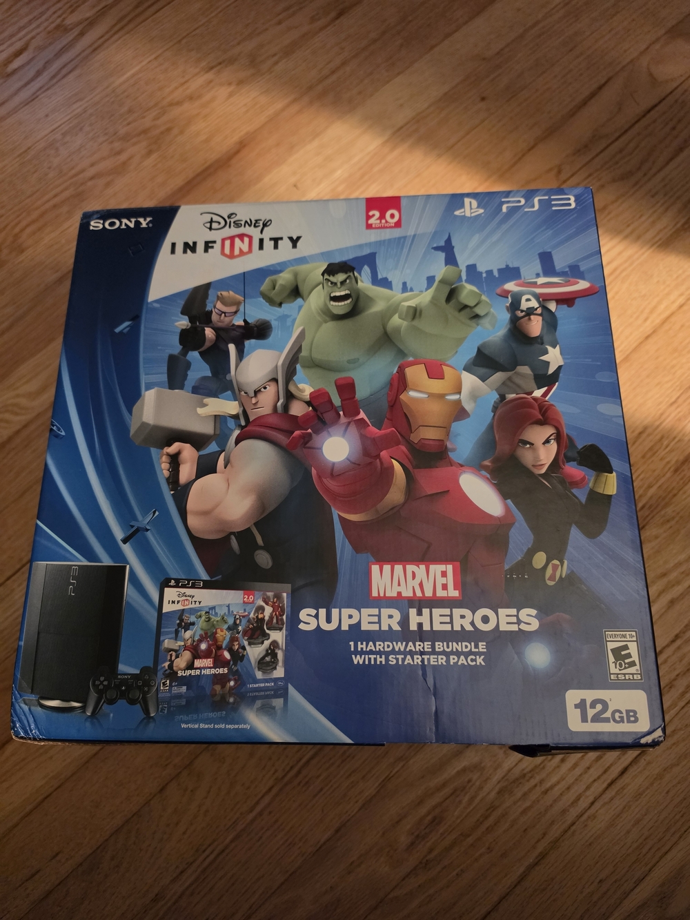 Sony PS3 Marvel Super Heroes Bundle - Blue Box Art